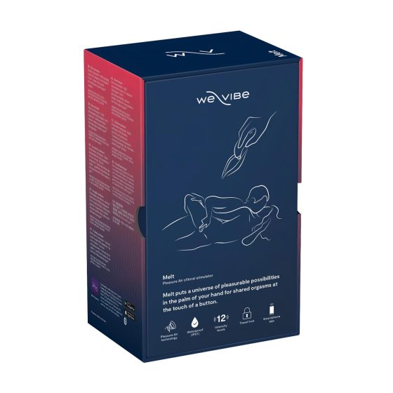 We-Vibe Melt - akkus, okos léghullámos csiklóizgató (kék)