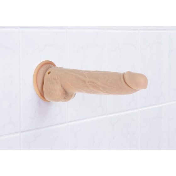 Naked Addiction Thrusting 9 - rádiós, lökő vibrátor - natúr (23cm)