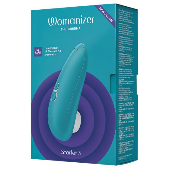 Womanizer Starlet 3 - léghullámos csiklóizgató (türkiz)