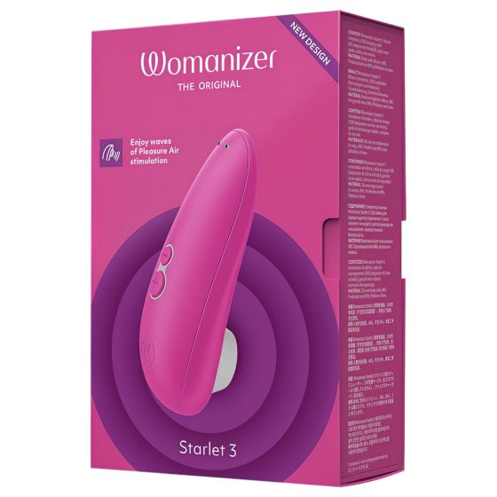 Womanizer Starlet 3 - léghullámos csiklóizgató (pink)