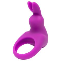   Happyrabbit Cock Kit - vibrációs péniszgyűrű tárolótáskával (lila)