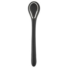   Penis Plug Dilator - akkus húgycsővibrátor (0,6-1,1cm) - fekete