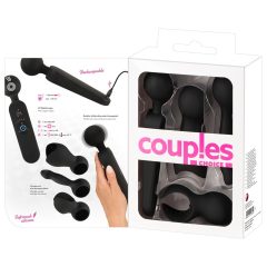   Couples Choice - akkus, melegítős masszírozó vibrátor (fekete)