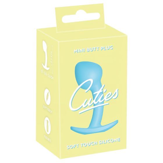 Cuties Mini Butt Plug - szilikon anál dildó - kék (2,6cm)