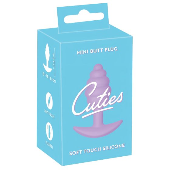 Cuties Mini Butt Plug - szilikon anál plug - lila (2,8cm)