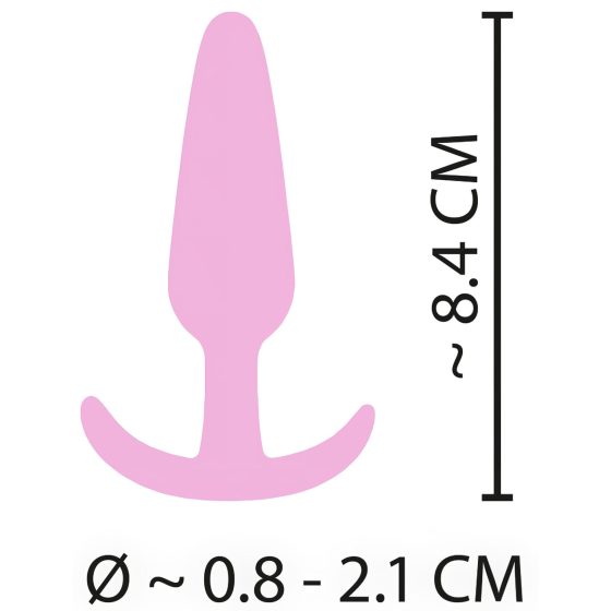 Cuties Mini Butt Plug - szilikon anál plug - pink (2,1cm)