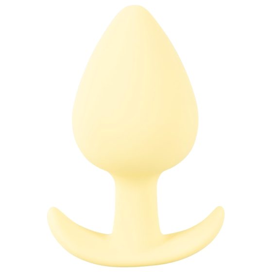 Cuties Mini Butt Plug - szilikon anál dildó - sárga (3,1cm)