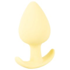   Cuties Mini Butt Plug - szilikon anál dildó - sárga (3,1cm)