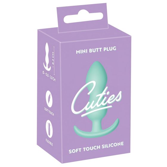 Cuties Mini Butt Plug - szilikon anál plug - menta (2,3cm)