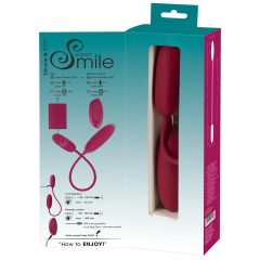   Smile Love Egg Duo - akkus, rádiós, vízálló vibrációs tojás (lila)