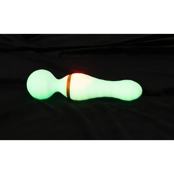 You2Toys Glow in the dark - masszírozó vibrátor (fehér)