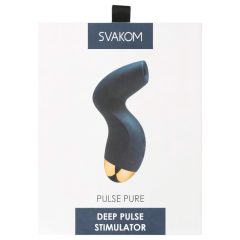   Svakom Pulse Pure - akkus, léghullámos csiklóizgató (kék)