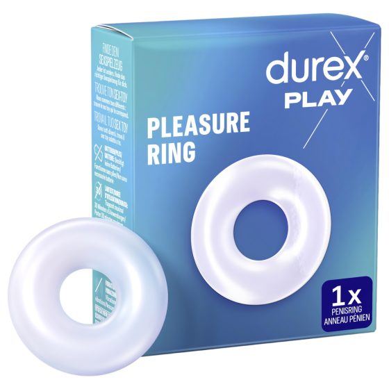 Durex Pleasure Ring - péniszgyűrű (áttetsző)