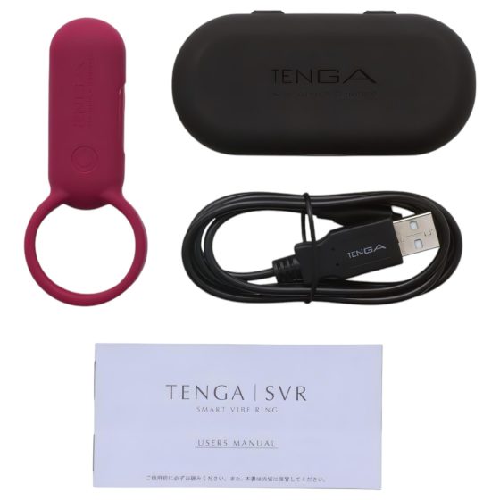 TENGA Smart Vibe - vibrációs péniszgyűrű (piros)