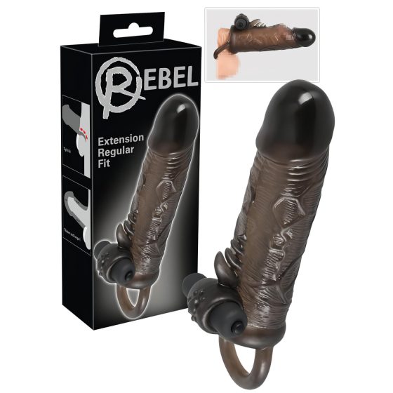 Rebel Regular - vibrációs péniszköpeny (19cm)