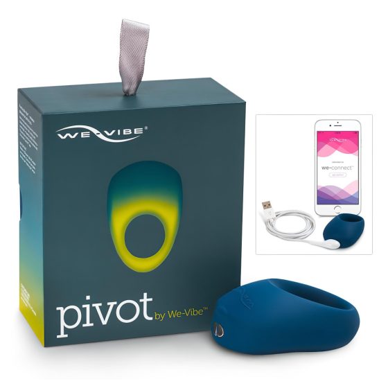 We-Vibe Pivot - akkus, vibrációs péniszgyűrű (éjkék)