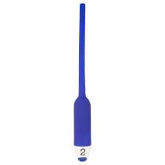   You2Toys - DILATOR - üreges szilikon húgycsővibrátor - kék (7mm)