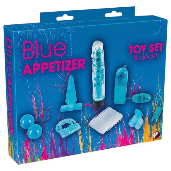 You2Toys - Blue Appetizer - vibrátoros készelt (8 részes)