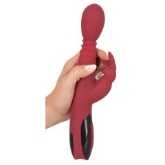   You2Toys Massager - lökő-forgó, melegítős G-pont vibrátor (piros)