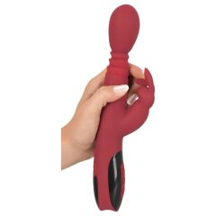   You2Toys Massager - lökő-forgó, melegítős G-pont vibrátor (piros)