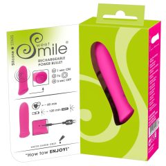   SMILE Power Bullett - akkus, extra erős kis rúdvibrátor (pink)