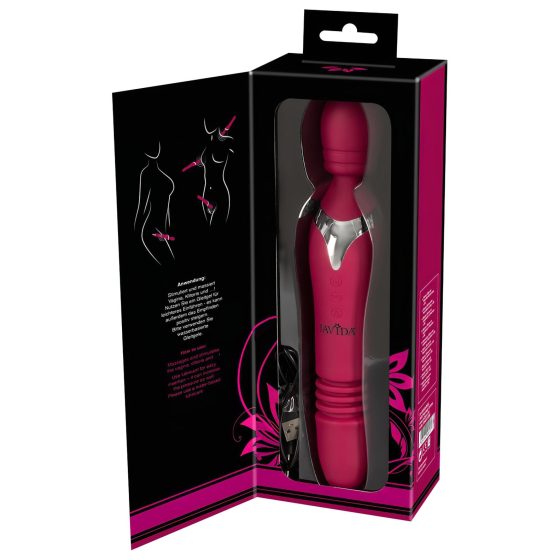 Javida Thrusting - 3in1 masszírozó vibrátor (piros)