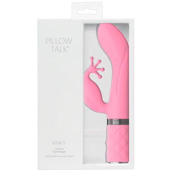 Pillow Talk Kinky - akkus, két morotos G-pont vibrátor (pink)