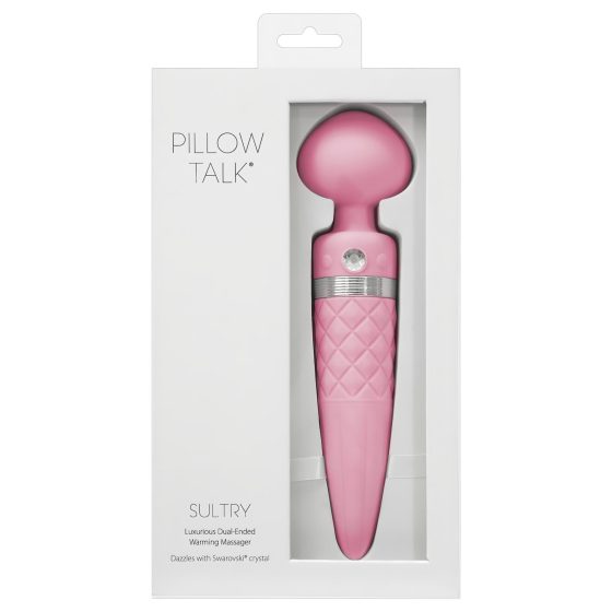 / Pillow Talk Sultry - melegítős, 2 motoros masszírozó vibrátor (pink)