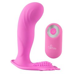   SMILE G-Spot Panty - akkus, rádiós felcsatolható vibrátor (pink)