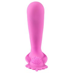   SMILE G-Spot Panty - akkus, rádiós felcsatolható vibrátor (pink)