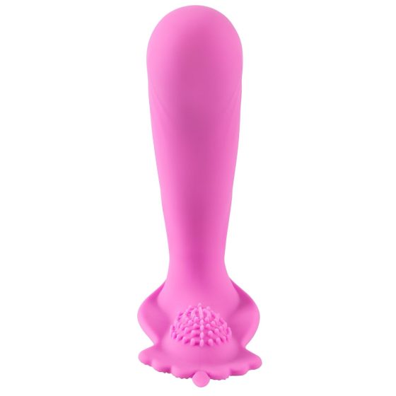 SMILE G-Spot Panty - akkus, rádiós felcsatolható vibrátor (pink)