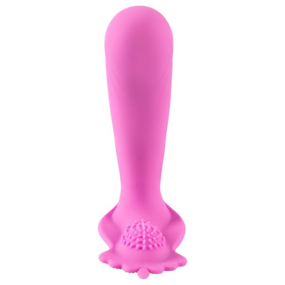 SMILE G-Spot Panty - akkus, rádiós felcsatolható vibrátor (pink)