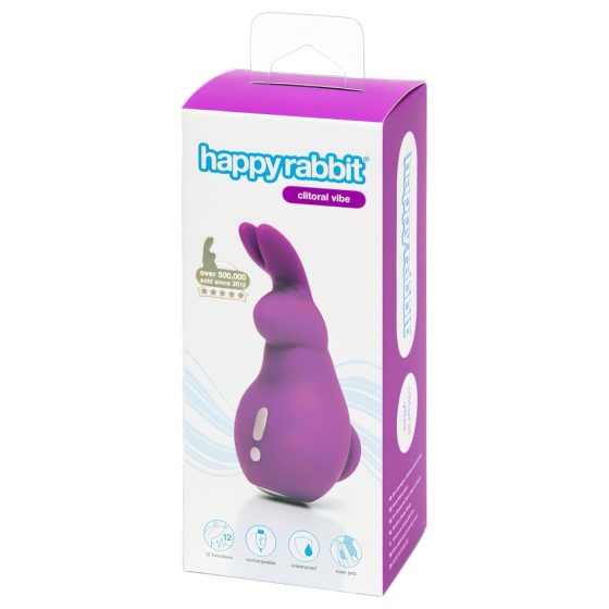 Happyrabbit Clitoral - vízálló, nyuszis csiklóvibrátor (lila)