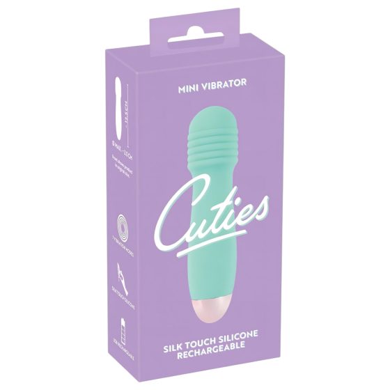 Cuties Mini Wand - akkus, mini masszírozó vibrátor (zöld)