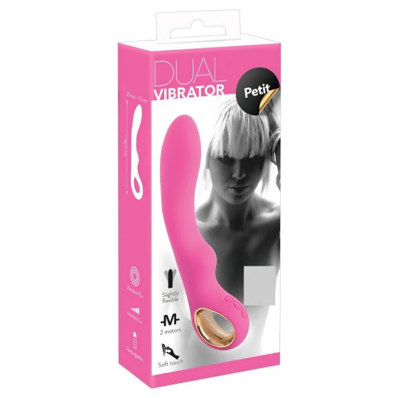 You2Toys - Dual Petit - akkus, két-motoros vibrátor (pink)