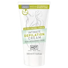   HOT Intimate - intim szőrtelenítő krém spatulával (100ml)