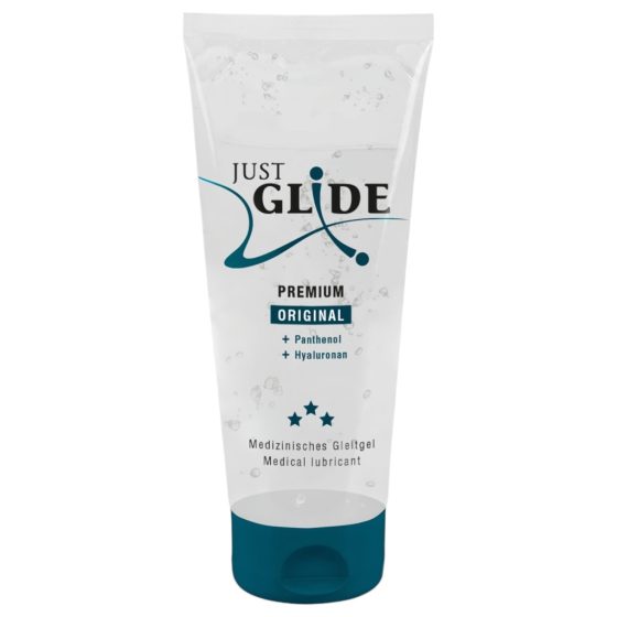 Just Glide Premium Original - vegán, vízbázisú síkosító (200ml)