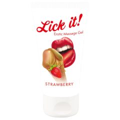 Lick it! - 2in1 ehető síkosító - eper (50ml)