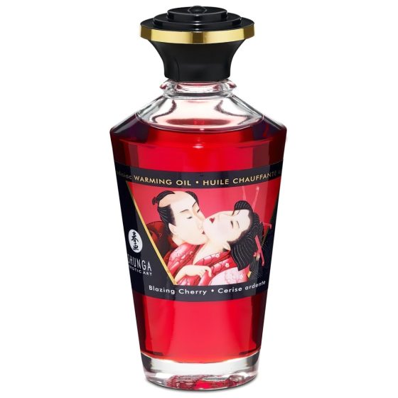 / Shunga - melegítő masszázsolaj - cseresznye (100ml)