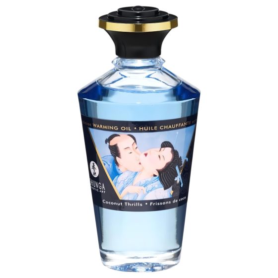 Shunga - melegítő masszázsolaj - kókusz (100ml)