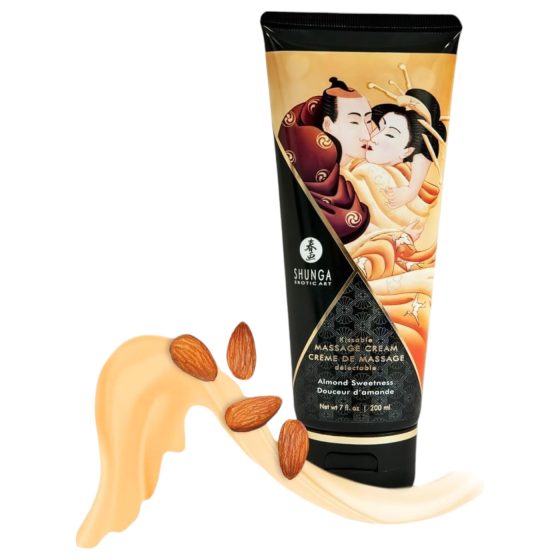 / Shunga - masszázs krém - édes mandula (200ml)