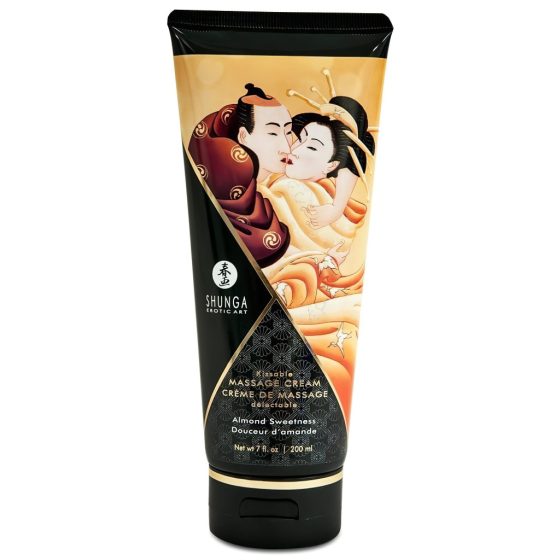 Shunga - masszázs krém - édes mandula (200ml)