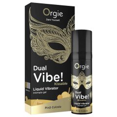   Orgie Dual Vibe! - folyékony vibrátor - Pinã Colada (15ml)