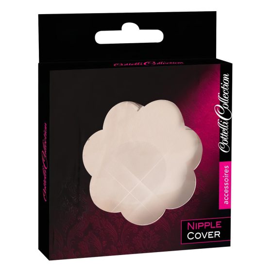 Cottelli Nipple Cover - virág mellbimbó tapasz - natúr (12db)