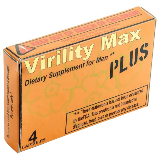 Virility Max Plus - étrend-kiegészítő kapszula férfiaknak (4db)