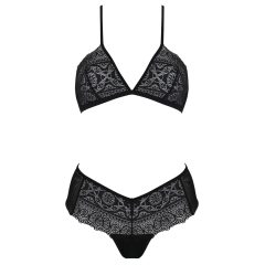 Passion Eco Kerria - csipke bikini szett (fekete)