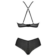 Passion Eco Kerria - csipke bikini szett (fekete)