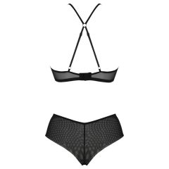 Passion Eco Kerria - csipke bikini szett (fekete)