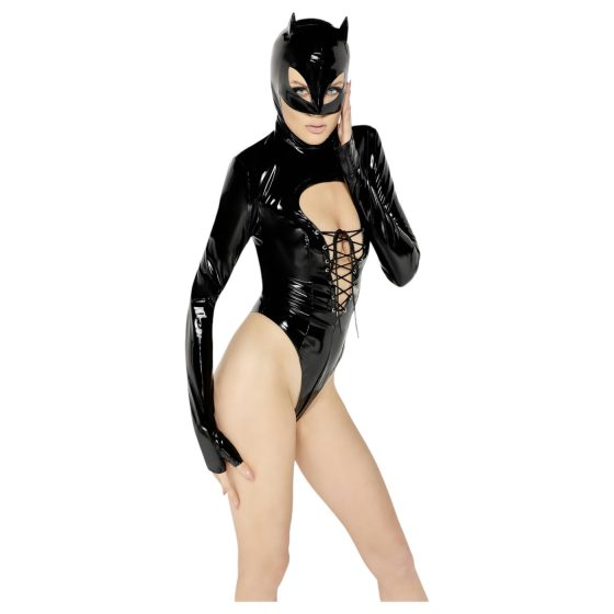 Black Velvet - hosszúujjú Batwoman body (fekete)