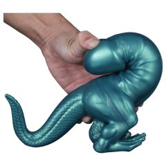   Toppedmonster - dinoszaurusz szilikon dildó - 26 cm (türkiz)